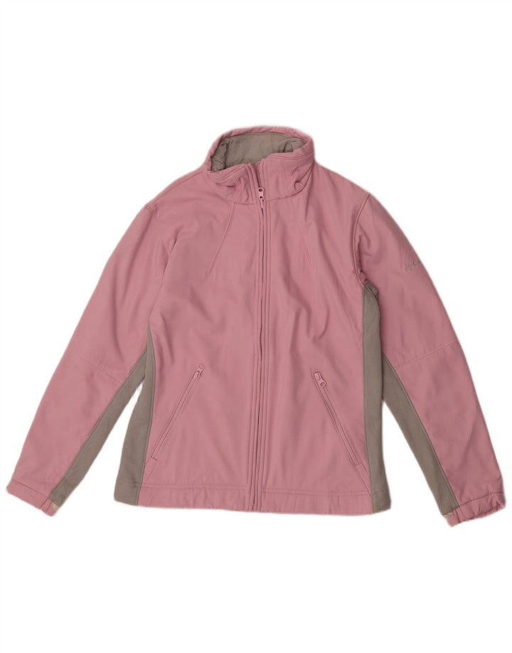 Columbia Damen Interchange Trainingsanzug Top Jacke UK 14 Mittelrosa