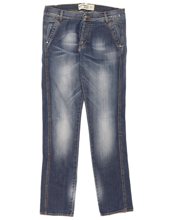 Roy Rogers Herren Straight Jeans IT 52 XL W38 L34 Blaue Baumwolle