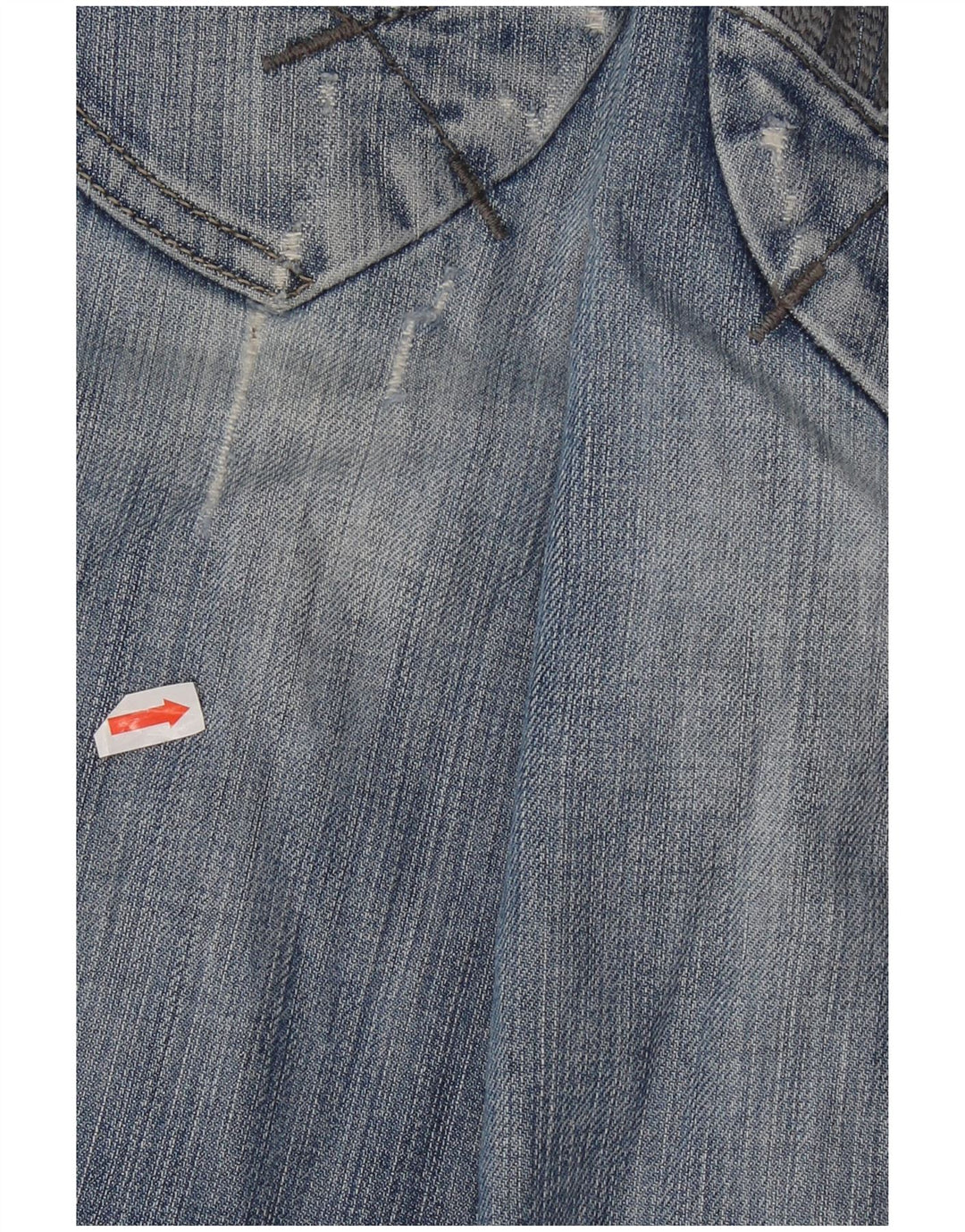 Gas Damen Straight Jeans W30 L31 Blaue Baumwolle