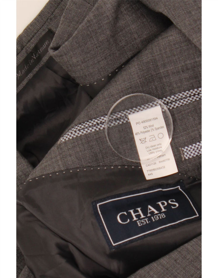 CHAPS Herren-Blazer mit 2 Knöpfen, UK 44, 2XL, graue Wolle