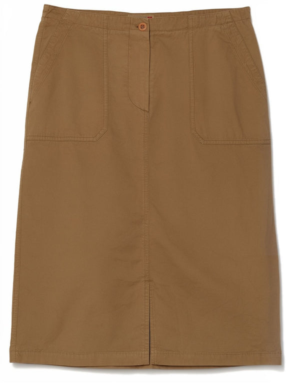 Napapijri Damen Midirock IT 44 Medium W32 Braune Baumwolle