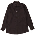 Calvin Klein Herrenhemd Größe 15 1/2 Mittelschwarze Baumwolle