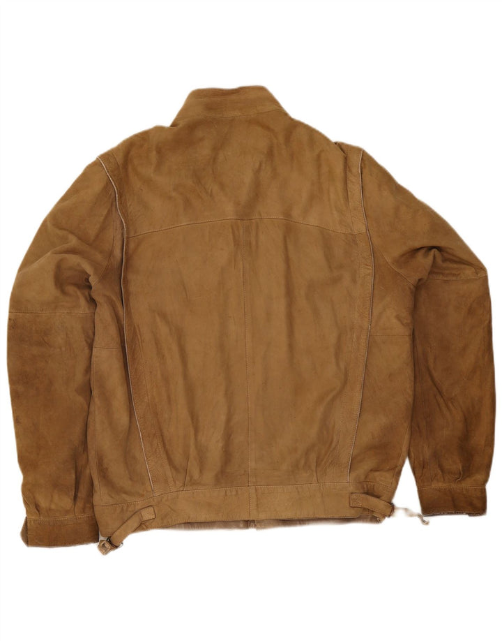 Vintage Herren Lederjacke UK 40 Large Beige