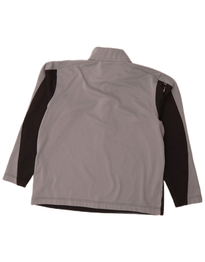 Nike Herren Dri Fit Pullover-Trainingsanzug-Oberteil, UK, Größe 42/44, Größe L, Grau, Farbblock