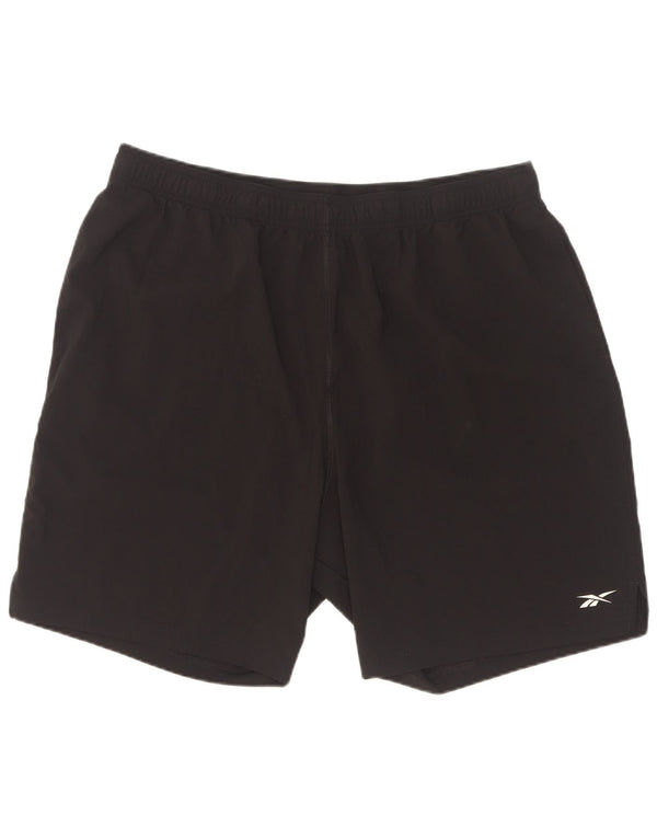 Reebok Herren Sportshorts 2XL Schwarz Polyester