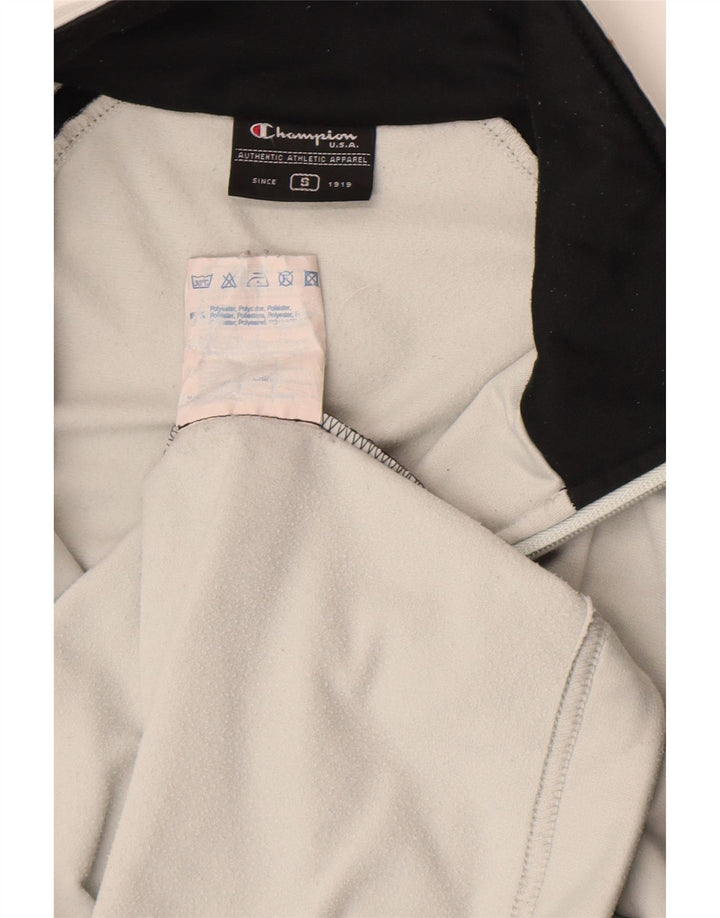 Champion Herren-Trainingsanzug-Oberjacke, kleines graues Farbblock-Polyester