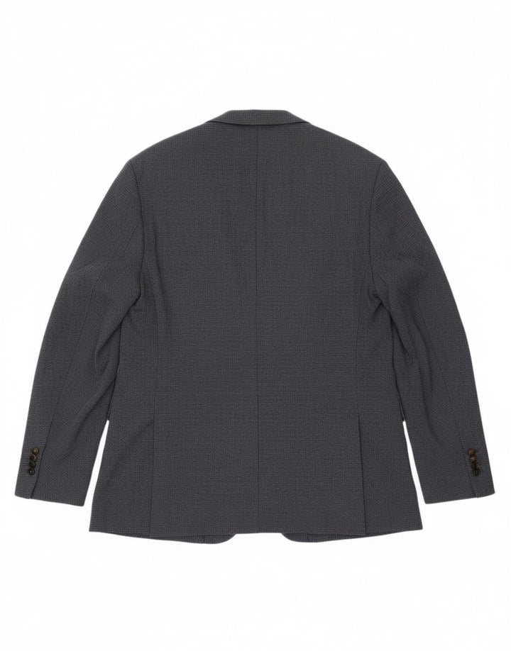 Massimo Dutti Herren-Blazer mit 2 Knöpfen, EU 58, 2XL, marineblaue Baumwolle