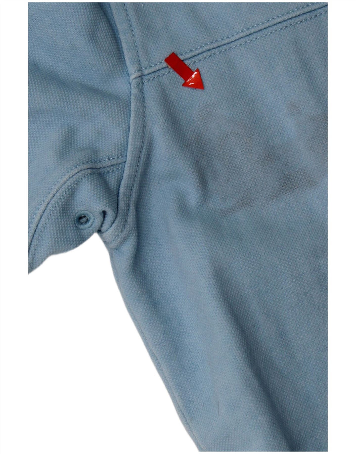 Crew Clothing Herren-Sweatshirt mit Reißverschluss am Hals, mittelblaue Baumwolle