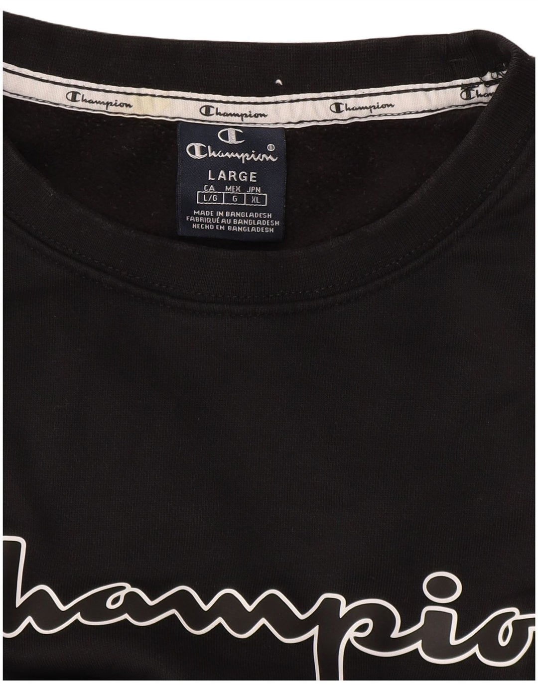 Champion Herren-Sweatshirt mit Grafik, Größe L, Schwarz