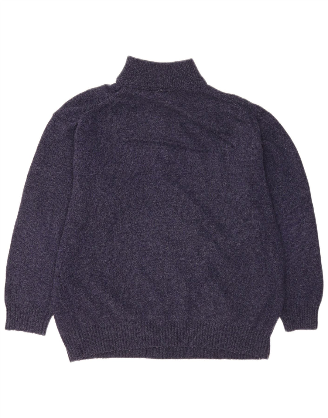 Murphy & Nye Herren-Pullover mit Reißverschluss am Hals, große marineblaue Wolle