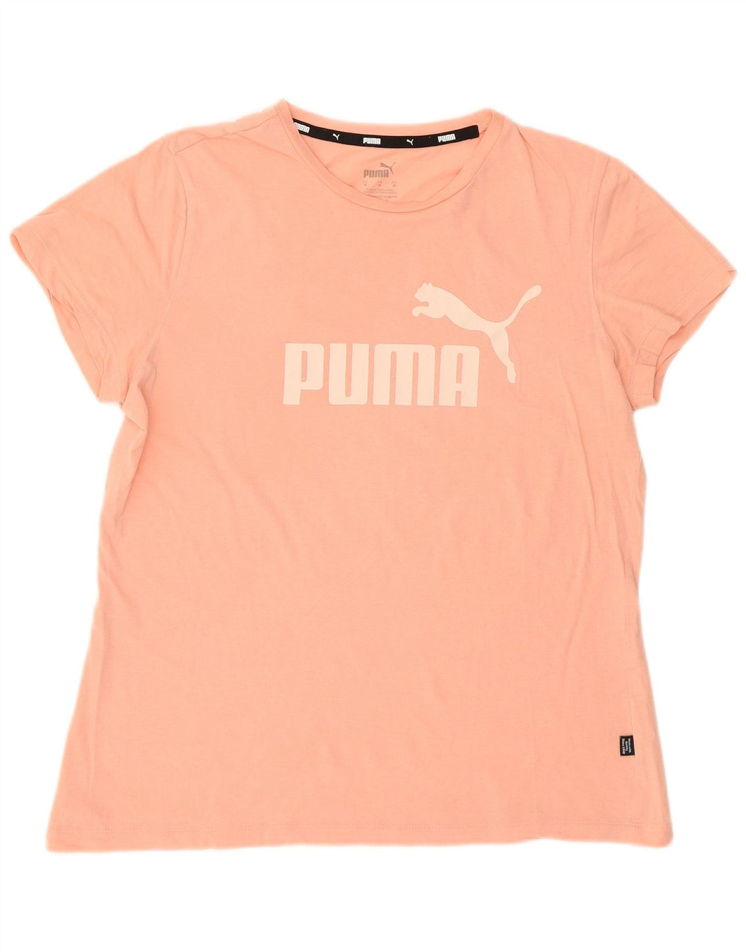 Puma Damen Graphic T-Shirt Top UK 14 Mittelrosa