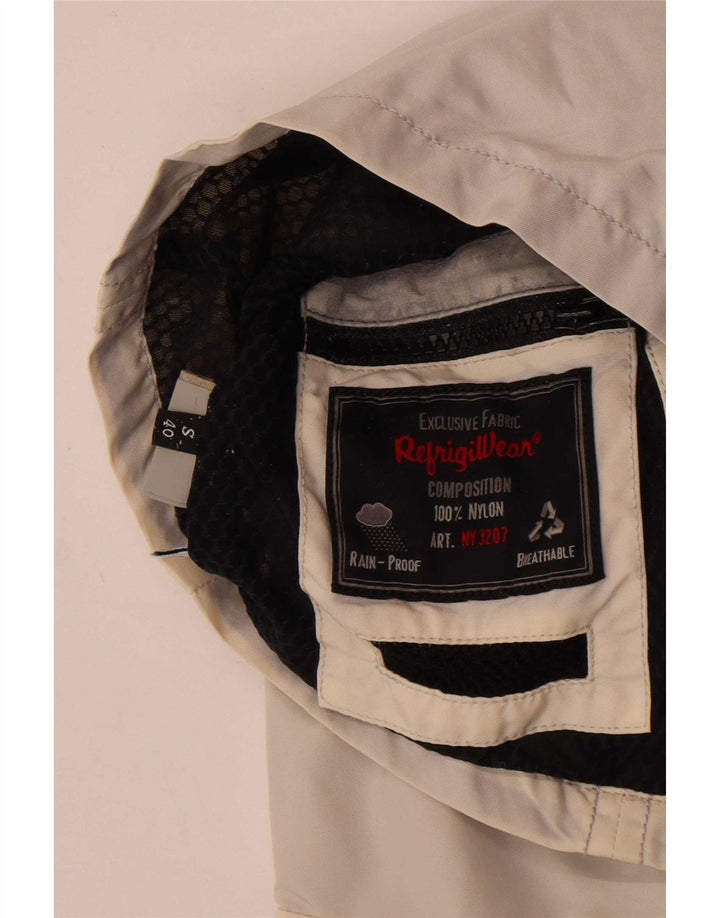 Refrigiwear Damen Regenjacke UK 10 Small Off White Nylon
