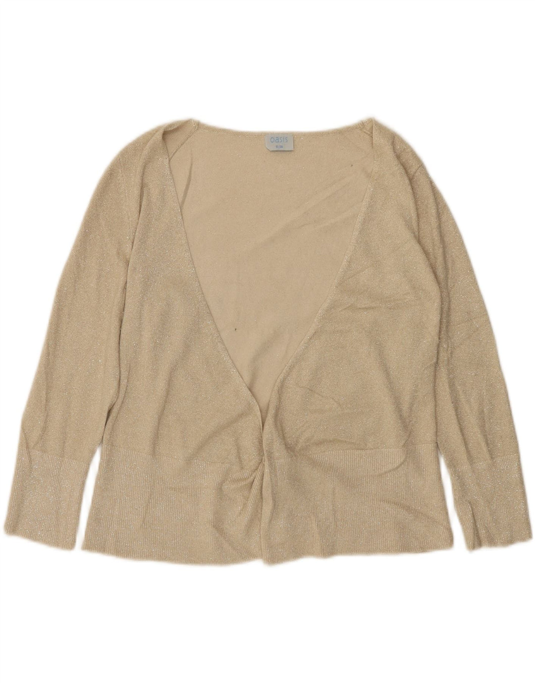 Offener Cardigan für Damen von Oasis, Gr. 10, Größe S, Beige, Viskose