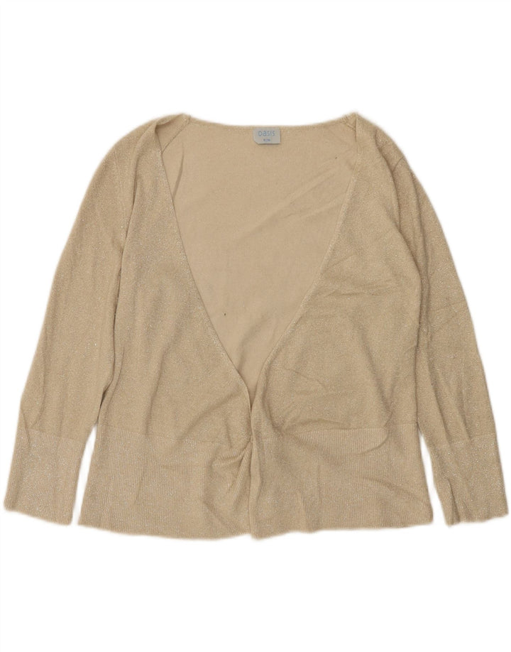 Offener Cardigan für Damen von Oasis, Gr. 10, Größe S, Beige, Viskose