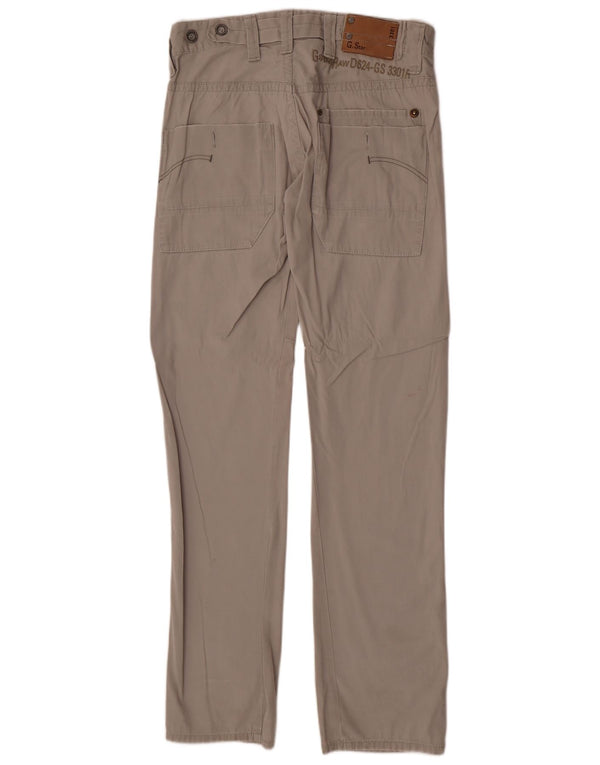 G-Star Mens Graphic Slim Cargo Trousers W30 L34 Grey Cotton
