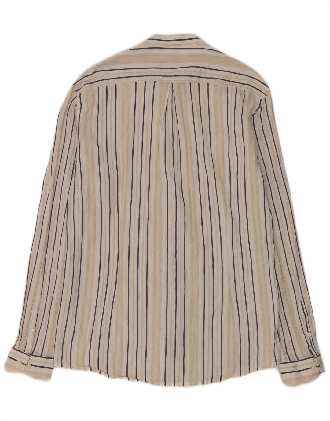 Carrera Herren-Hemd mit normaler Passform, großes, weiß gestreiftes Leinen