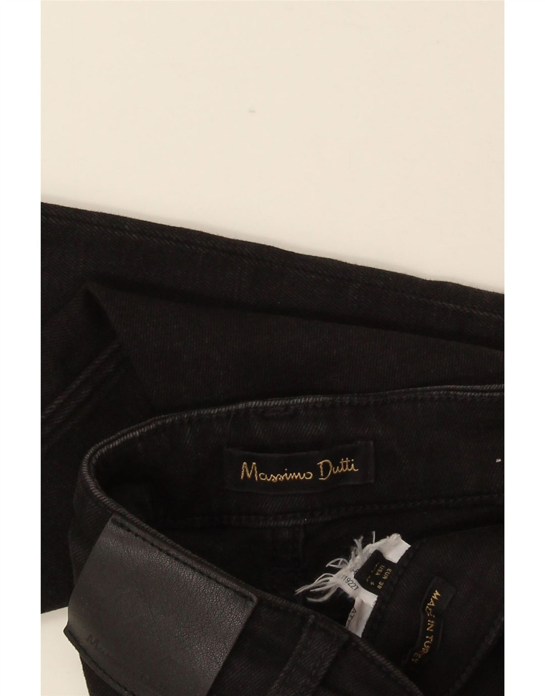 Massimo Dutti Damen Bootcut Jeans EU 38 Small W28 L32 Schwarz