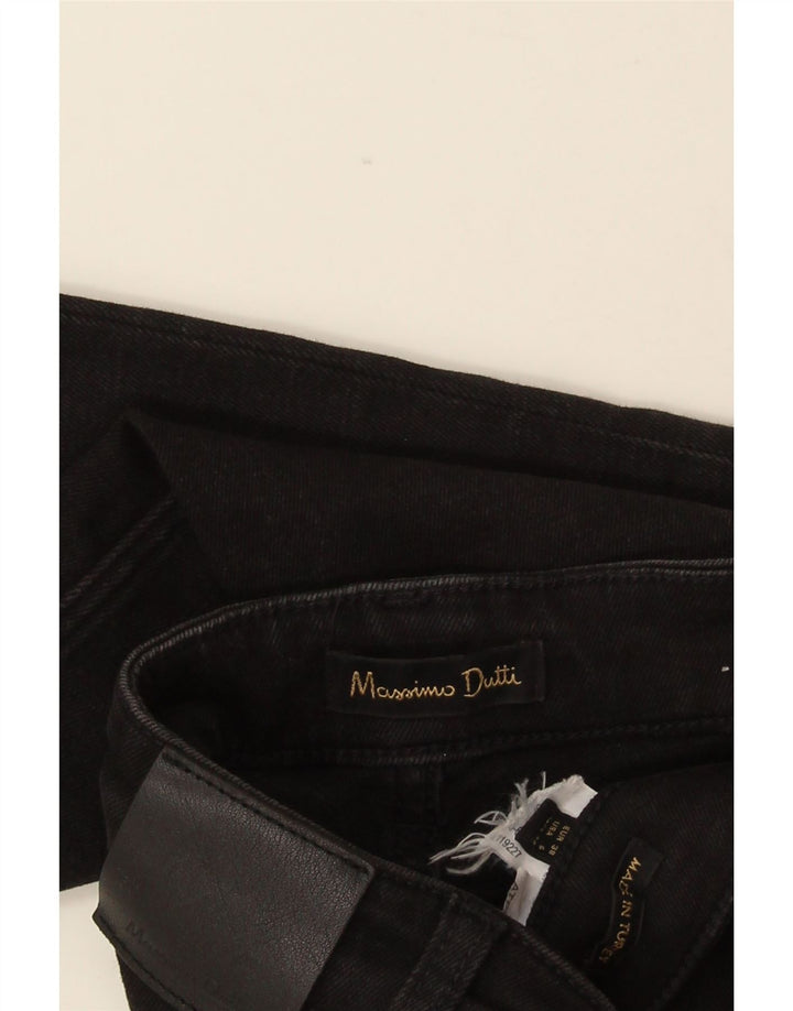 Massimo Dutti Damen Bootcut Jeans EU 38 Small W28 L32 Schwarz