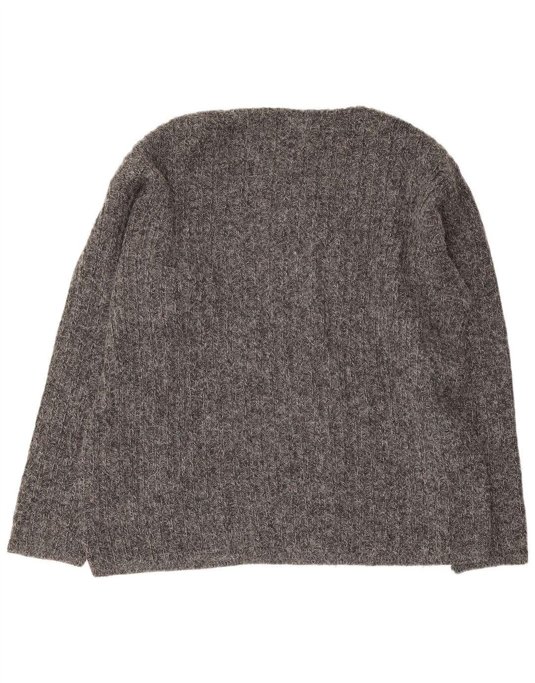 Rifle Herren-Pullover mit V-Ausschnitt, groß, aus grauem Acryl
