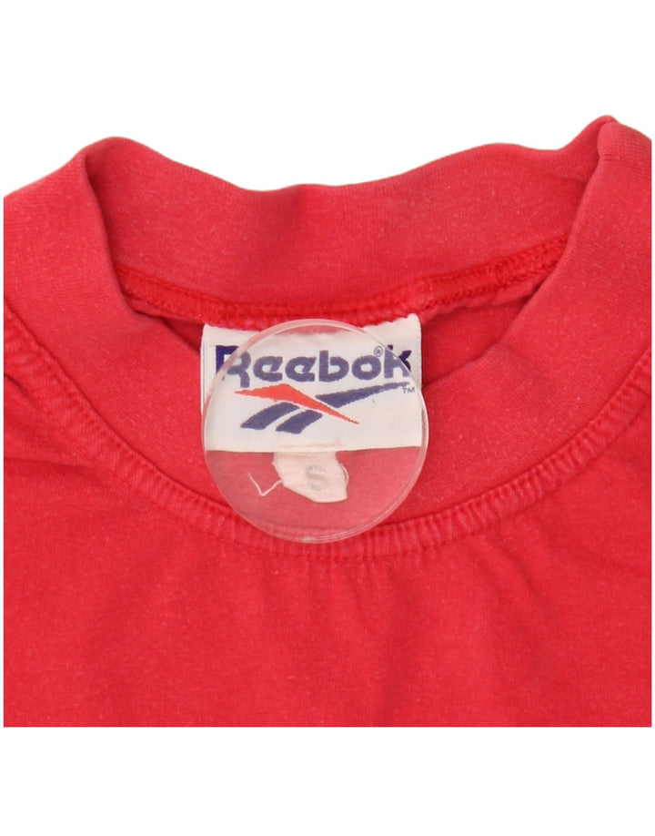 Reebok Herren Grafik T-Shirt Top Small Rot