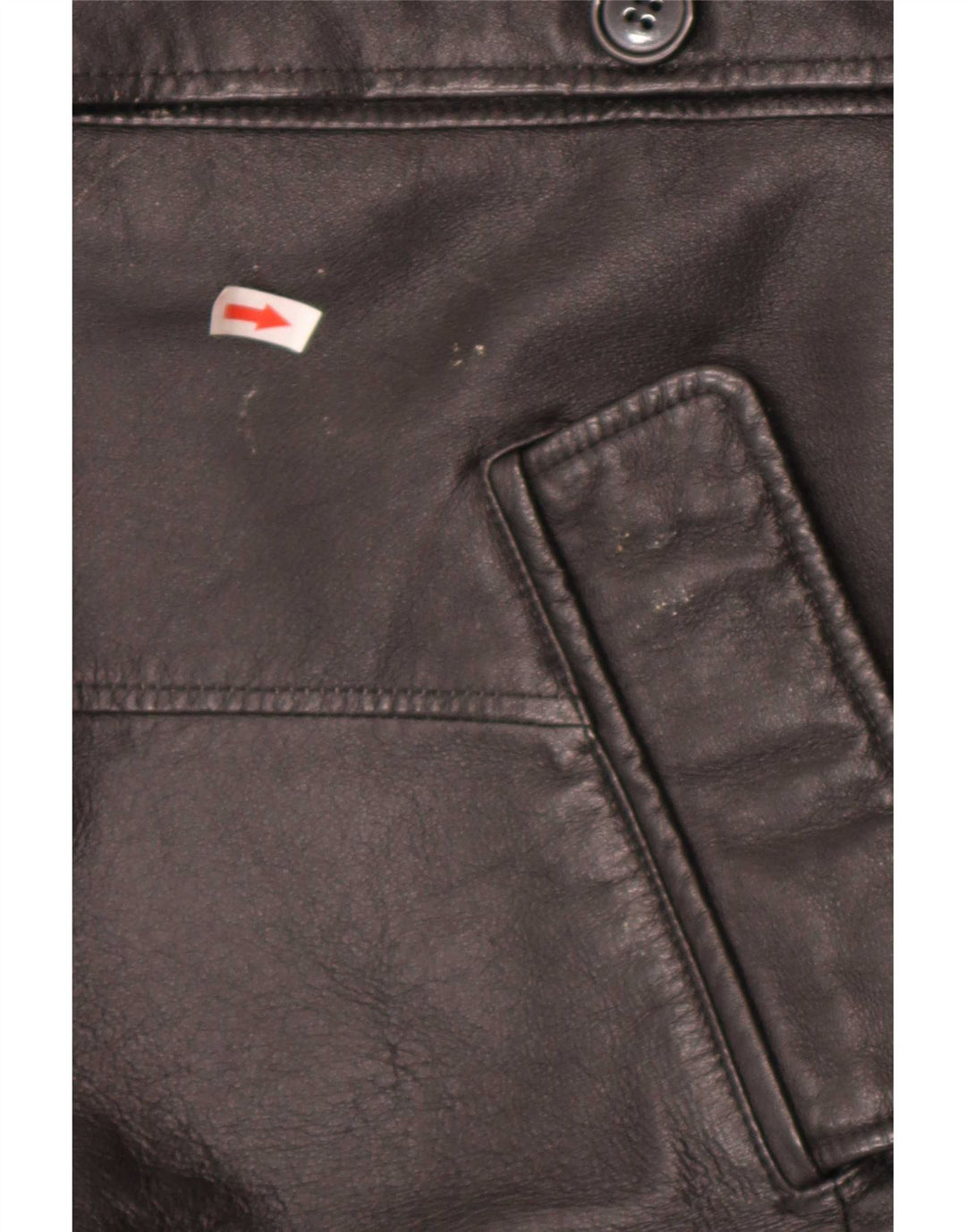 Vintage Herren Lederjacke UK 40 Large Schwarz