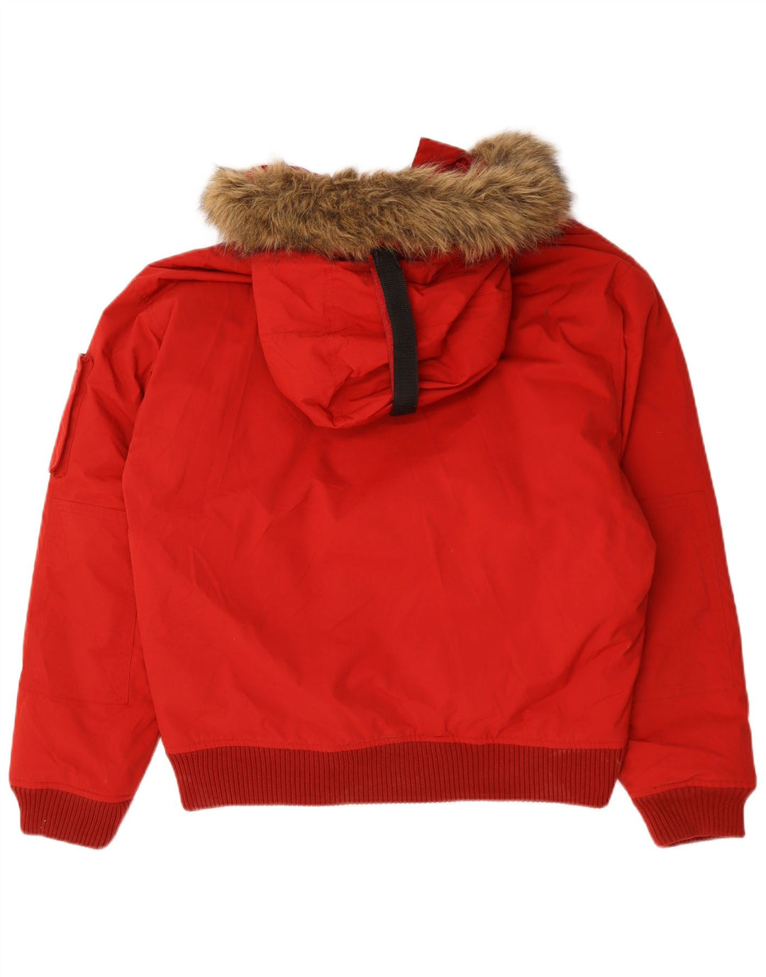 Helly Hansen gepolsterte Herrenjacke mit Kapuze, UK 40, großes rotes Nylon