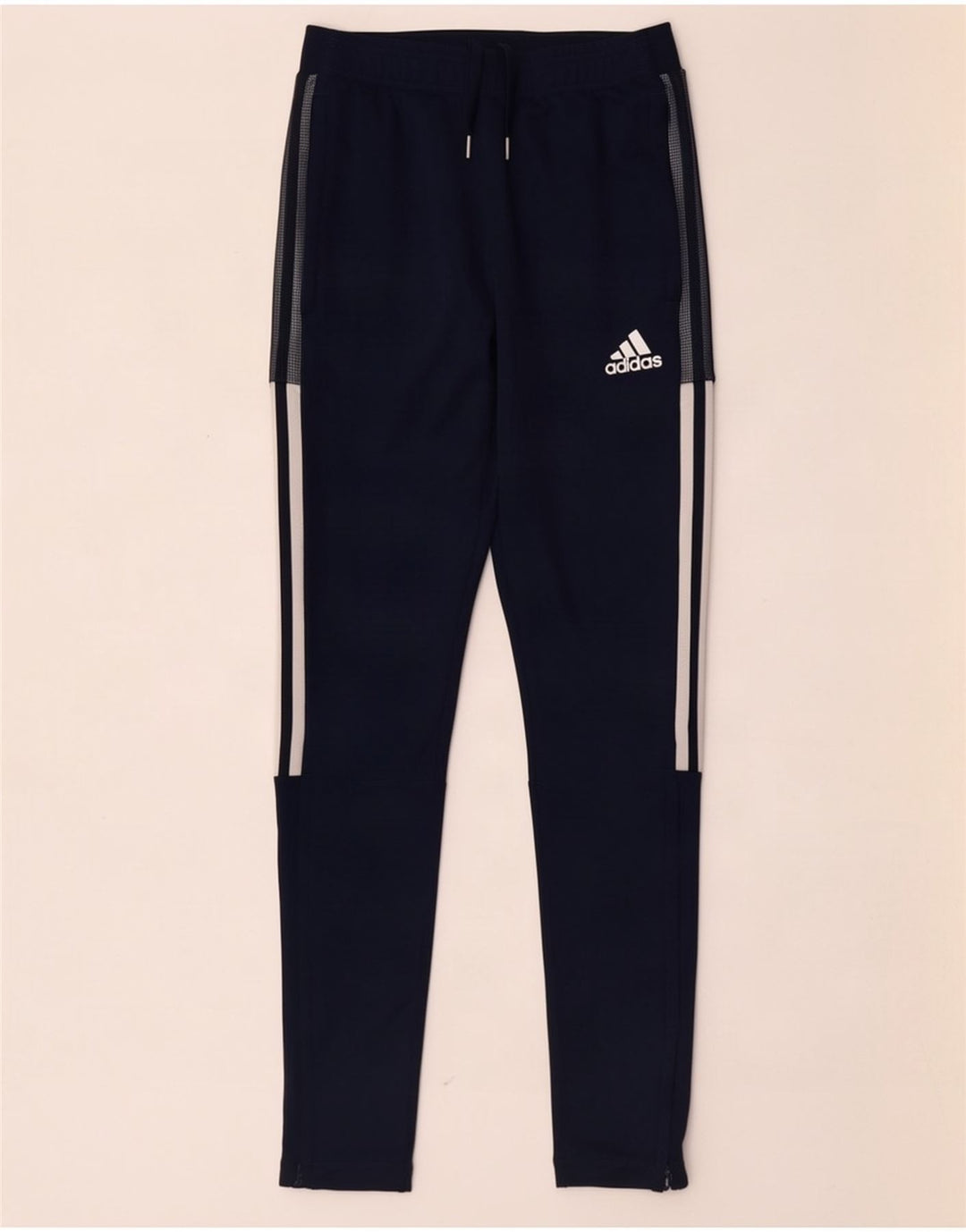 Adidas Damen-Trainingshose, Größe S, Marineblau, Polyester, UK 10
