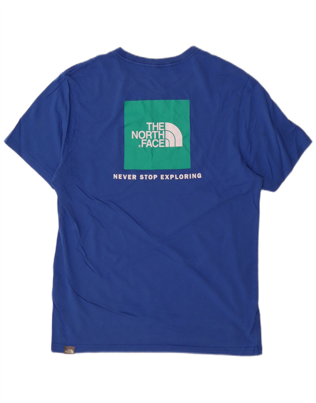 The North Face Herren-T-Shirt mit Grafik, mittelblaue Baumwolle