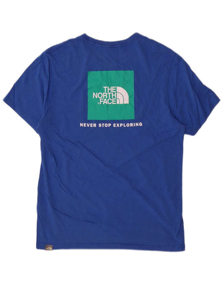 The North Face Herren-T-Shirt mit Grafik, mittelblaue Baumwolle