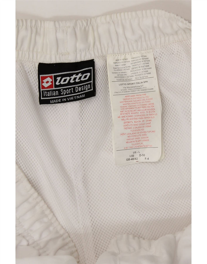 Lotto Herren Sportshorts UK 40/42 Large Weiß Polyester