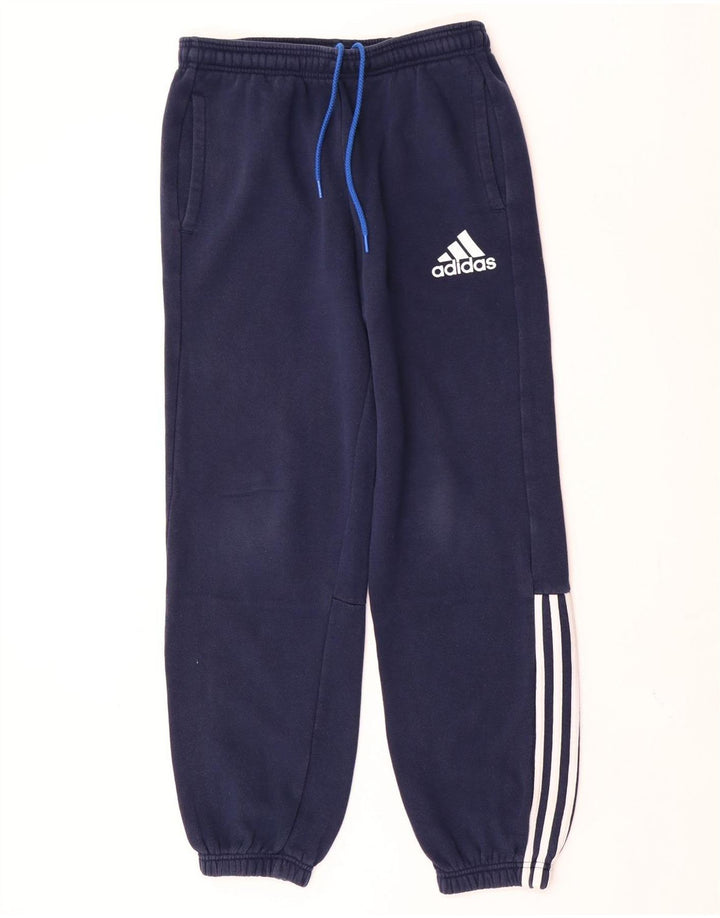 Adidas Herren-Trainingshose, Jogginghose, mittelblau, Baumwolle