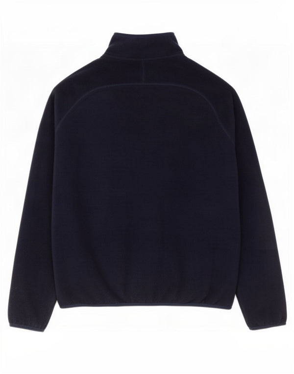 Marks & Spencer Herren Fleecejacke UK 38 Medium Marineblau Polyester