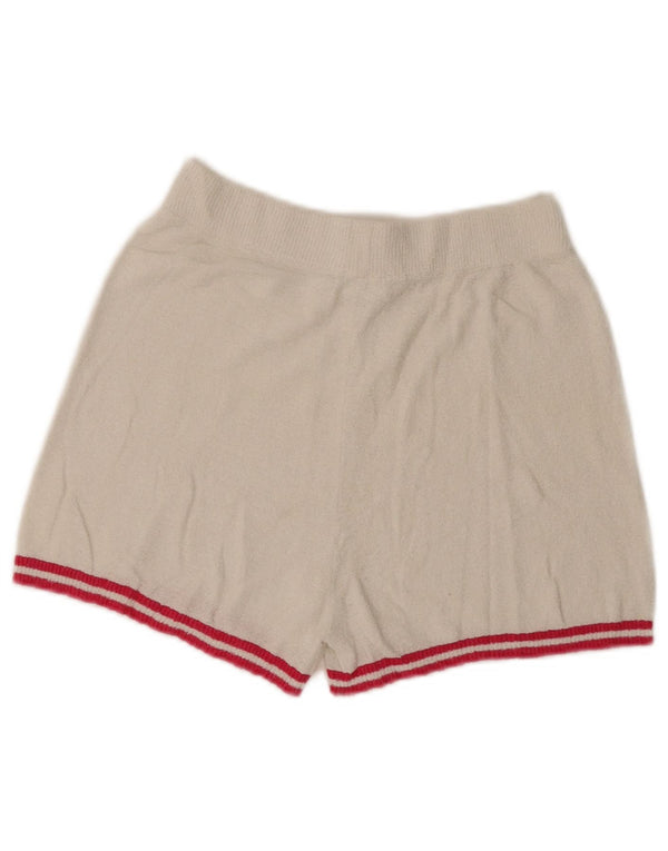 Benetton Mädchen-Freizeitshorts, 10–11 Jahre, XL, weiß gestreift, Baumwolle