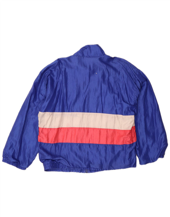 Diadora Herren-Trainingsanzug-Oberteil, Jacke, Größe L, Blau, Farbblock