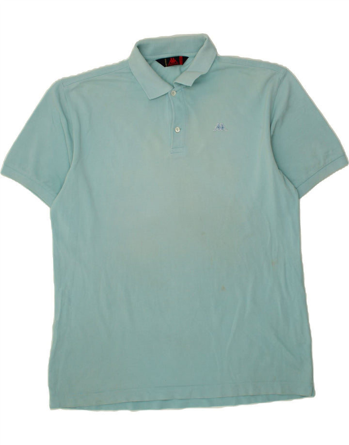 KAPPA Mens Polo Shirt XL Blue Cotton Vintage Kappa and Second-Hand Kappa from Messina Hembry 