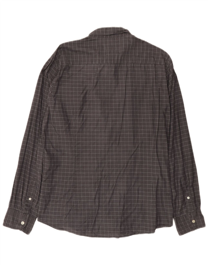 Massimo Dutti Herrenhemd XL Grau kariert