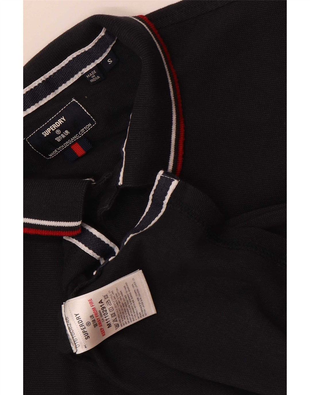 Superdry Herren-Poloshirt in normaler Passform, Größe S, Marineblau, Baumwolle