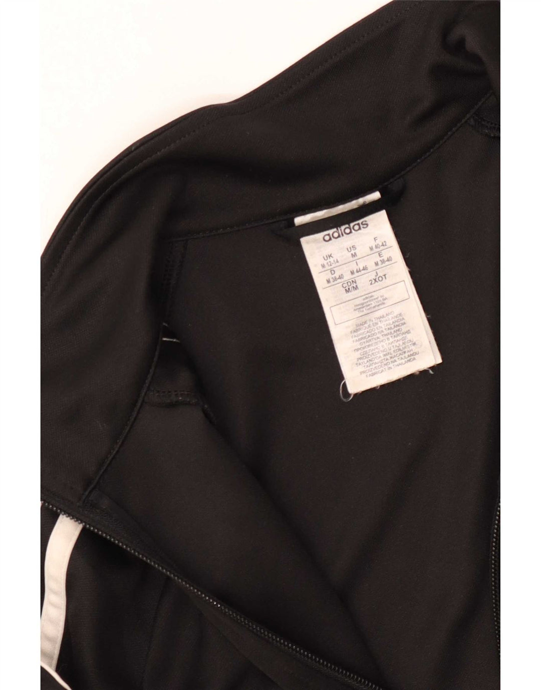 Adidas Damen Trainingsanzug Top Jacke UK 12/14 Medium Schwarz Polyester