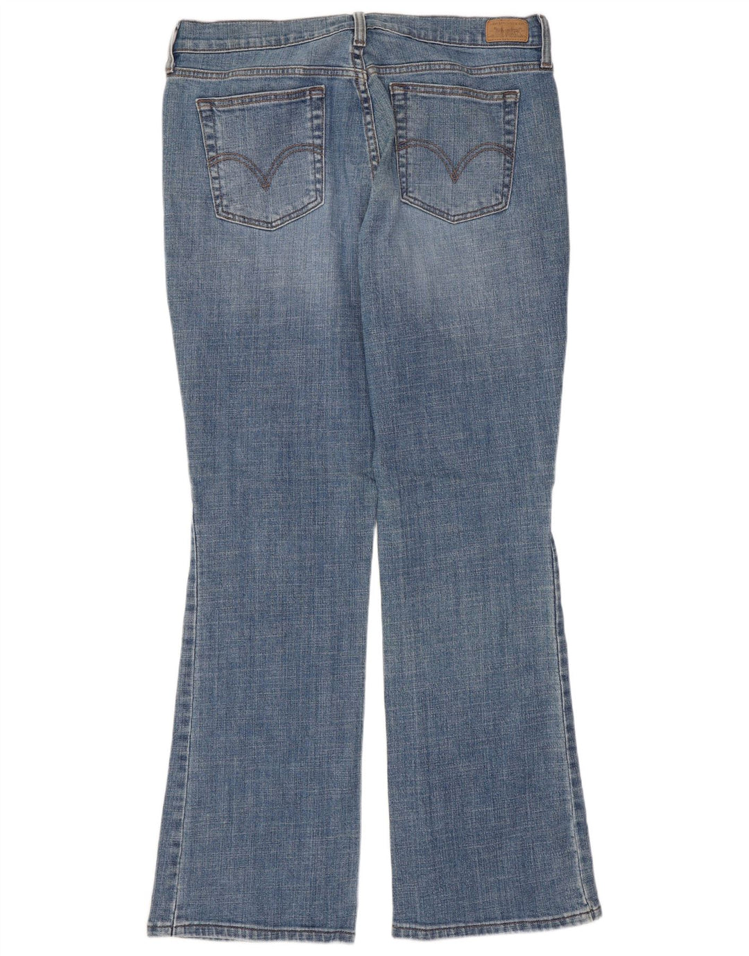 LEVI'S Damen 515 Bootcut Jeans US 12 Large W34 L31 Blaue Baumwolle