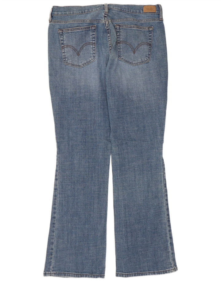 LEVI'S Damen 515 Bootcut Jeans US 12 Large W34 L31 Blaue Baumwolle