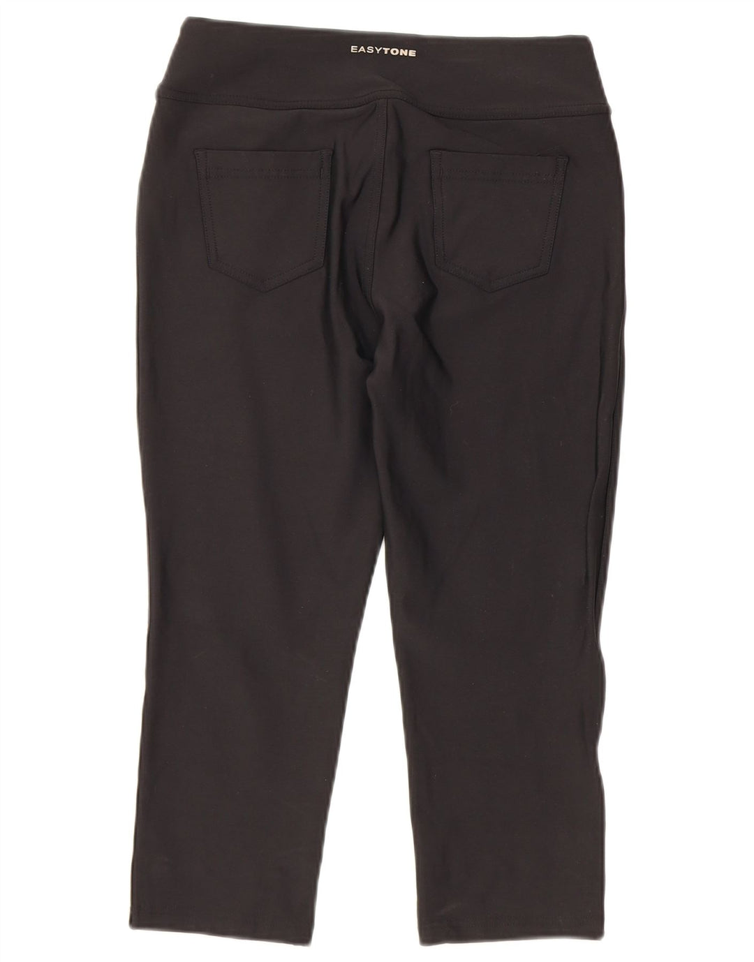 Reebok Damen Caprihose W28 L19 Schwarzes Nylon