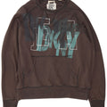 Dkny Herren Grafik-Sweatshirt-Pullover XL aus grauer Baumwolle