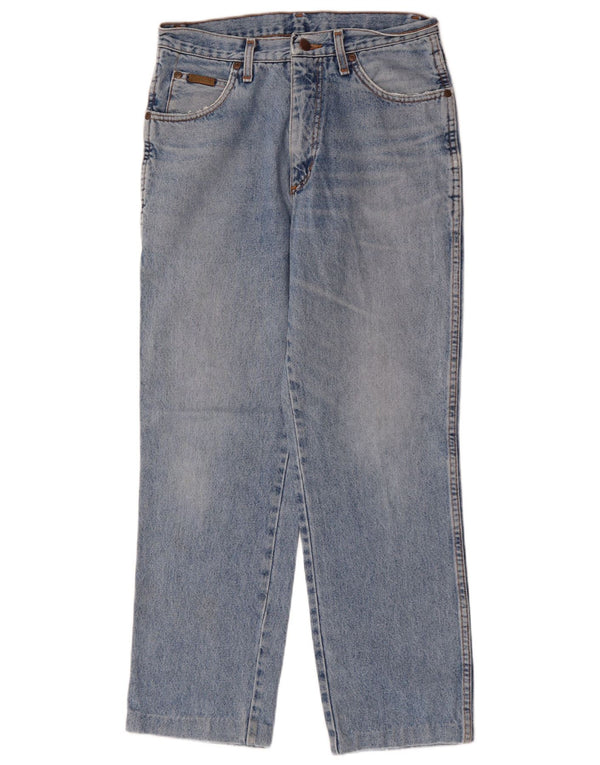 WRANGLER Mens Oregon Straight Jeans W31 L32 Blue Cotton
