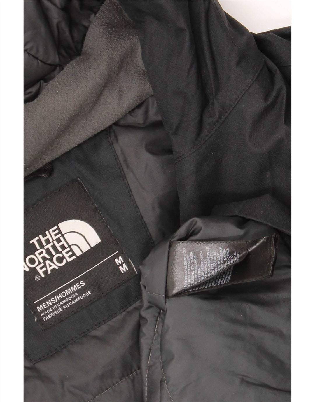 The North Face Herren-Windbreakerjacke mit Kapuze, UK 38, Mittelschwarz, Polyester