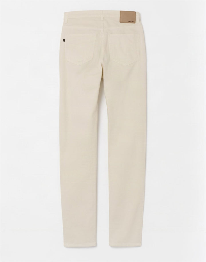 Gant Damen Straight Jeans W31 L34 Weiße Baumwolle