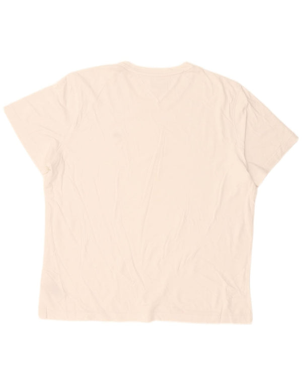Tommy Hilfiger Herren T-Shirt Top XL Weiße Baumwolle