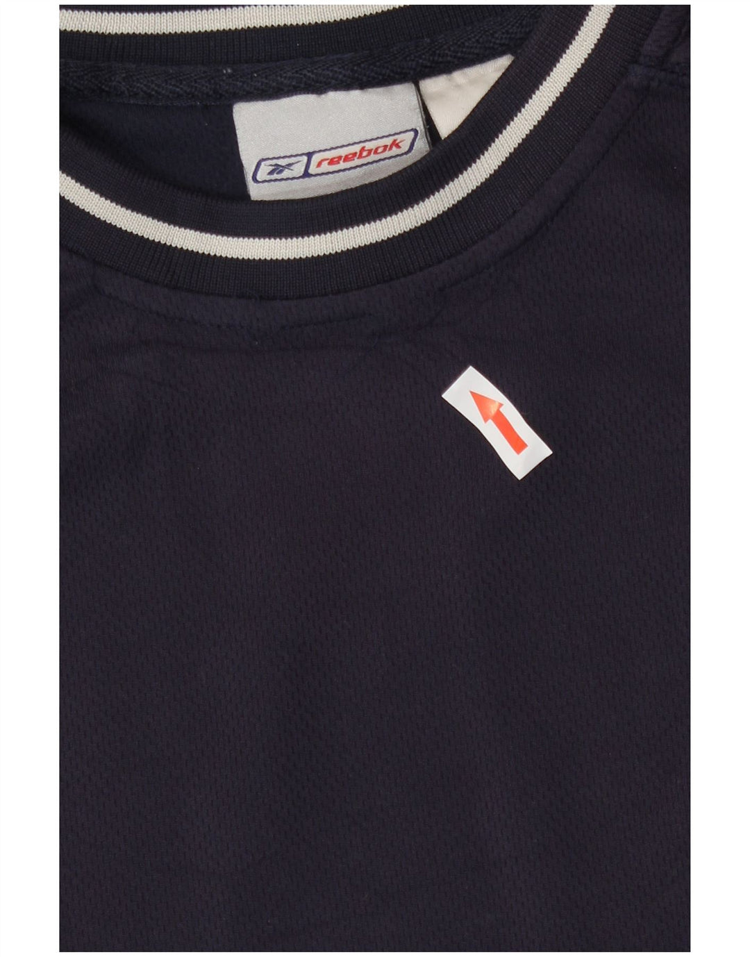 Reebok Herren T-Shirt Top Large Marineblau Polyester
