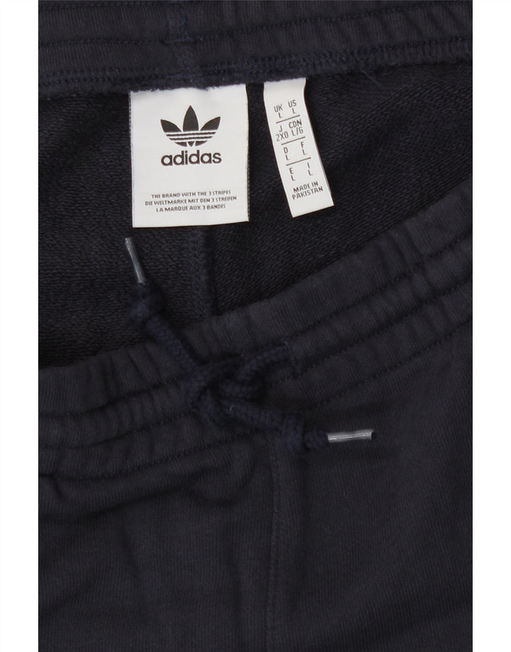 Adidas Herren-Sportshorts, groß, marineblau, Baumwolle