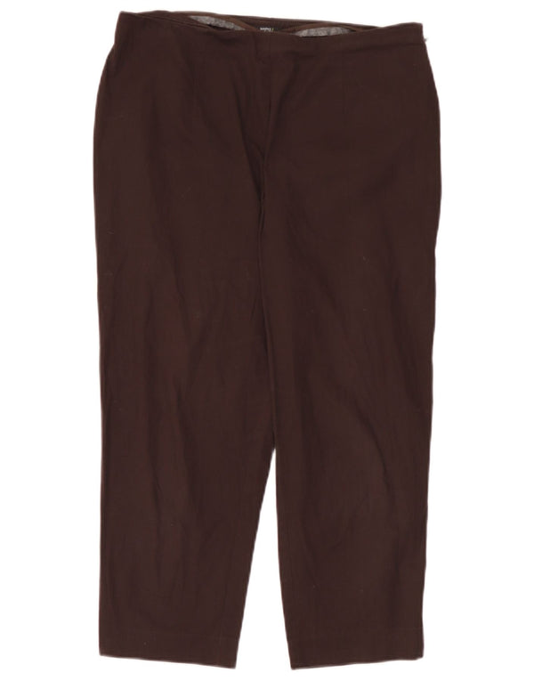 Marks & Spencer Gerade Capri-Hose für Damen, UK 12, M, W30, L22, Braun
