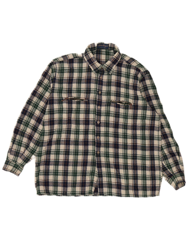 Vintage Herren Flanellhemd XL Mehrfarbig kariert